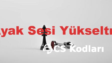 CS GO Ayak Sesi Yükseltme Kodu