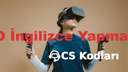 CS:GO İngilizce Yapma Kodu