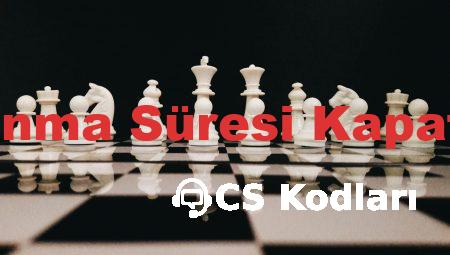 CS:GO Isınma Süresi Kapatma Kodu