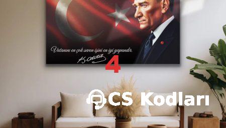 Atatürk Temalı Cam Tablo ile Evinizi Zenginleştirin