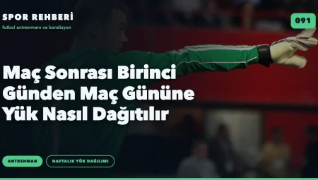 Maç Sonrası Birinci Günden Maç Gününe Yük Nasıl Dağıtılır