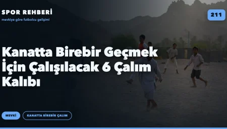 Kanatta Birebir Geçmek İçin Çalışılacak 6 Çalım Kalıbı