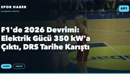 F1’de 2026 Devrimi: Elektrik Gücü 350 kW’a Çıktı, DRS Tarihe Karıştı
