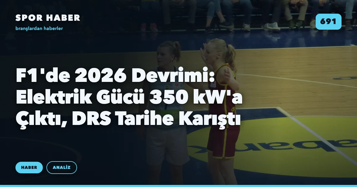 F1'de 2026 Devrimi: Elektrik Gücü 350 kW'a Çıktı, DRS Tarihe Karıştı